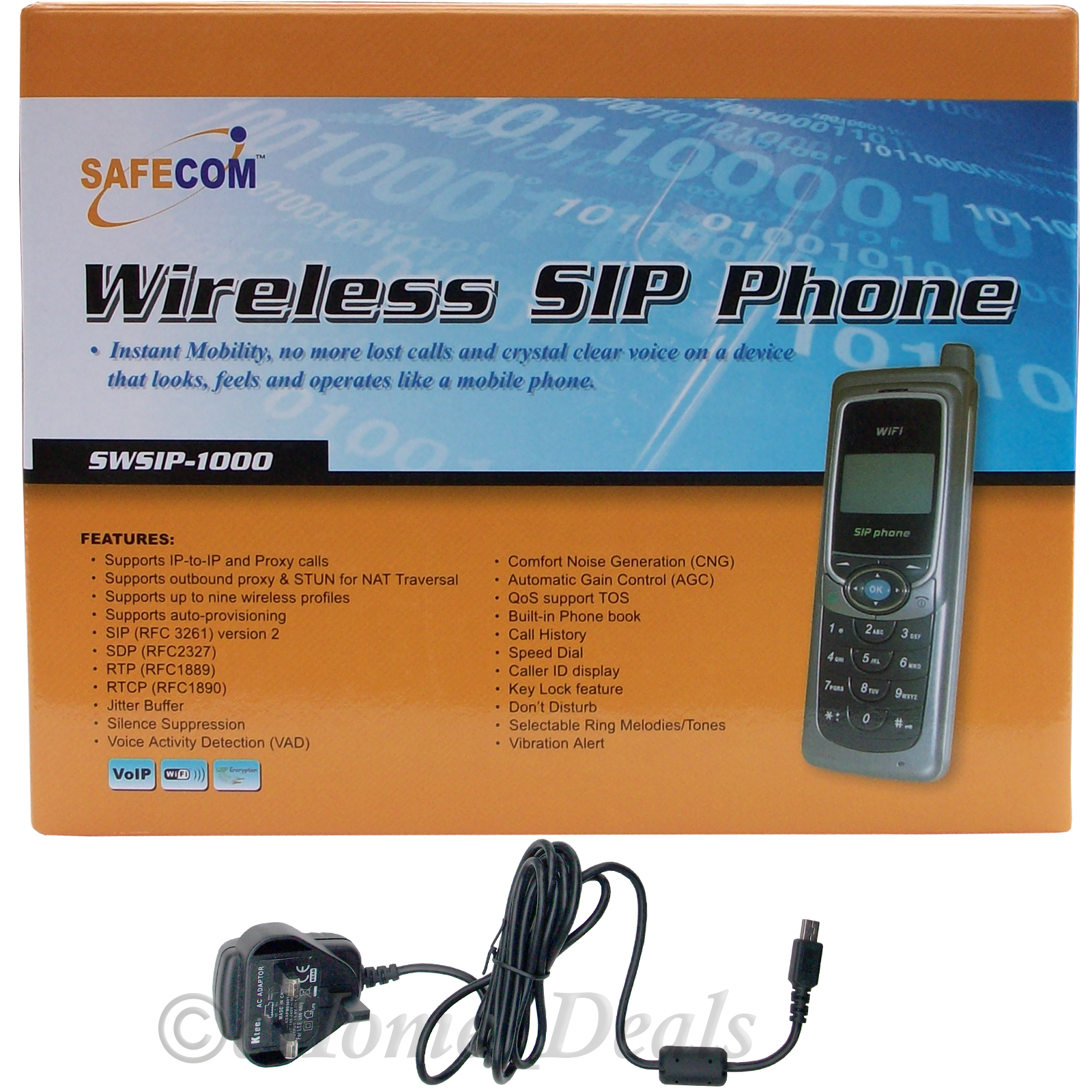 VOIP Wireless WiFi Mobile Network SIP LCD Phone Roaming Voice